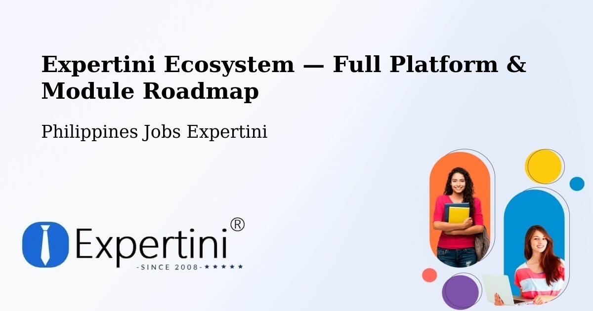 Expertini Ecosystem — Full Platform & Module Roadmap – Laoag