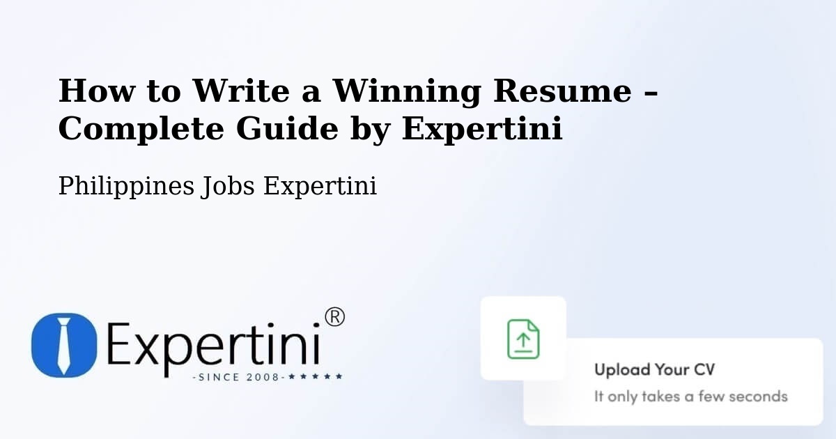 Resume Writing Guide for Job Seekers – Laoag - Laoag, Philippines Jobs Expertini