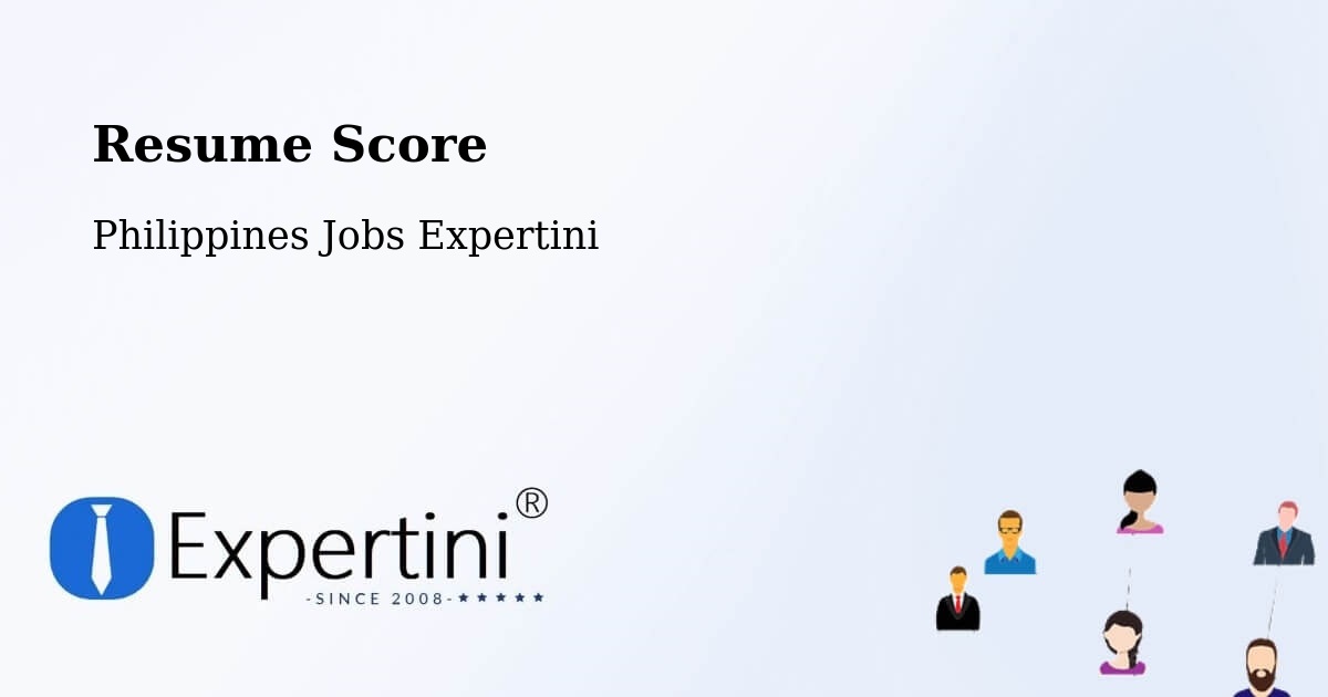 Resume Score & Job Description Match Tool – Laoag - Philippines Jobs Expertini